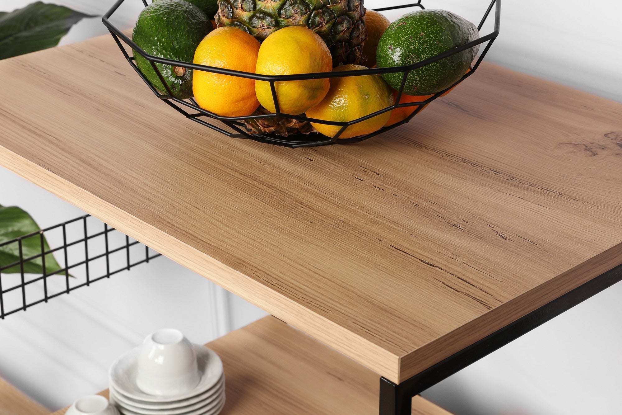 Konyhai polc Anemon - Black, Pine | AG-vitahome.hr