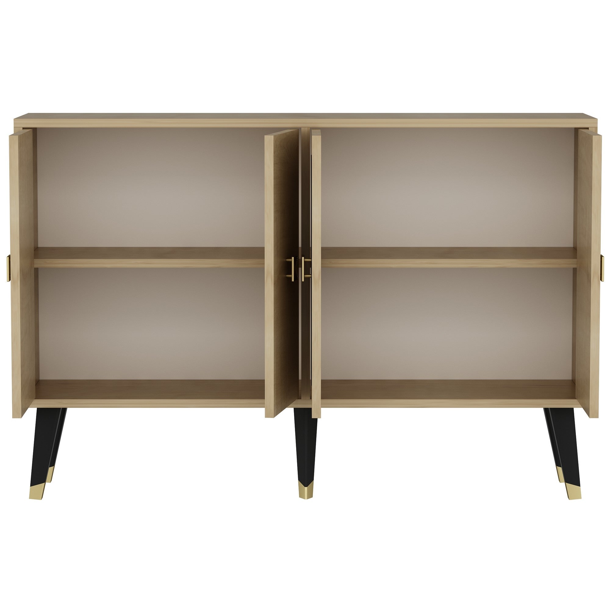 Konzolni stol Ahart - Sapphire Oak, Gold | AG-vitahome.hr