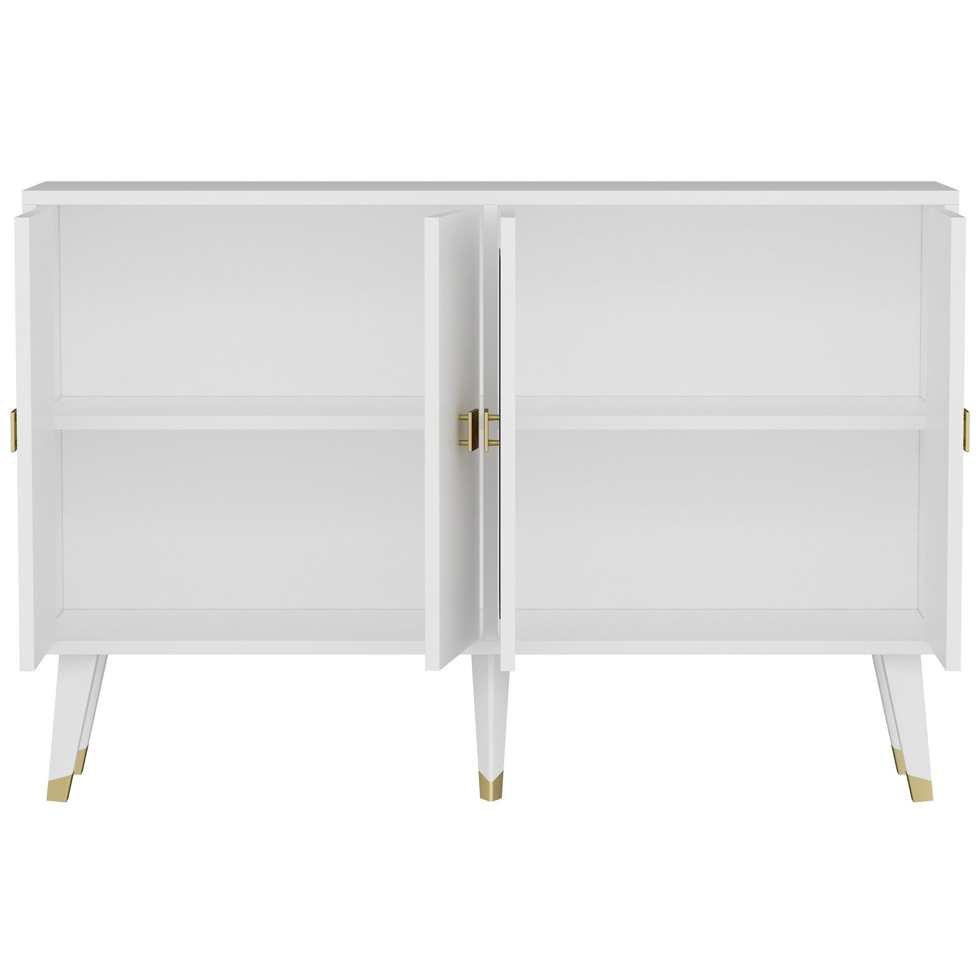 Konzolni stol Ahart - White, Gold | AG-vitahome.hr