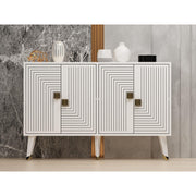 Konzolni stol Ahart - White, Gold | AG-vitahome.hr