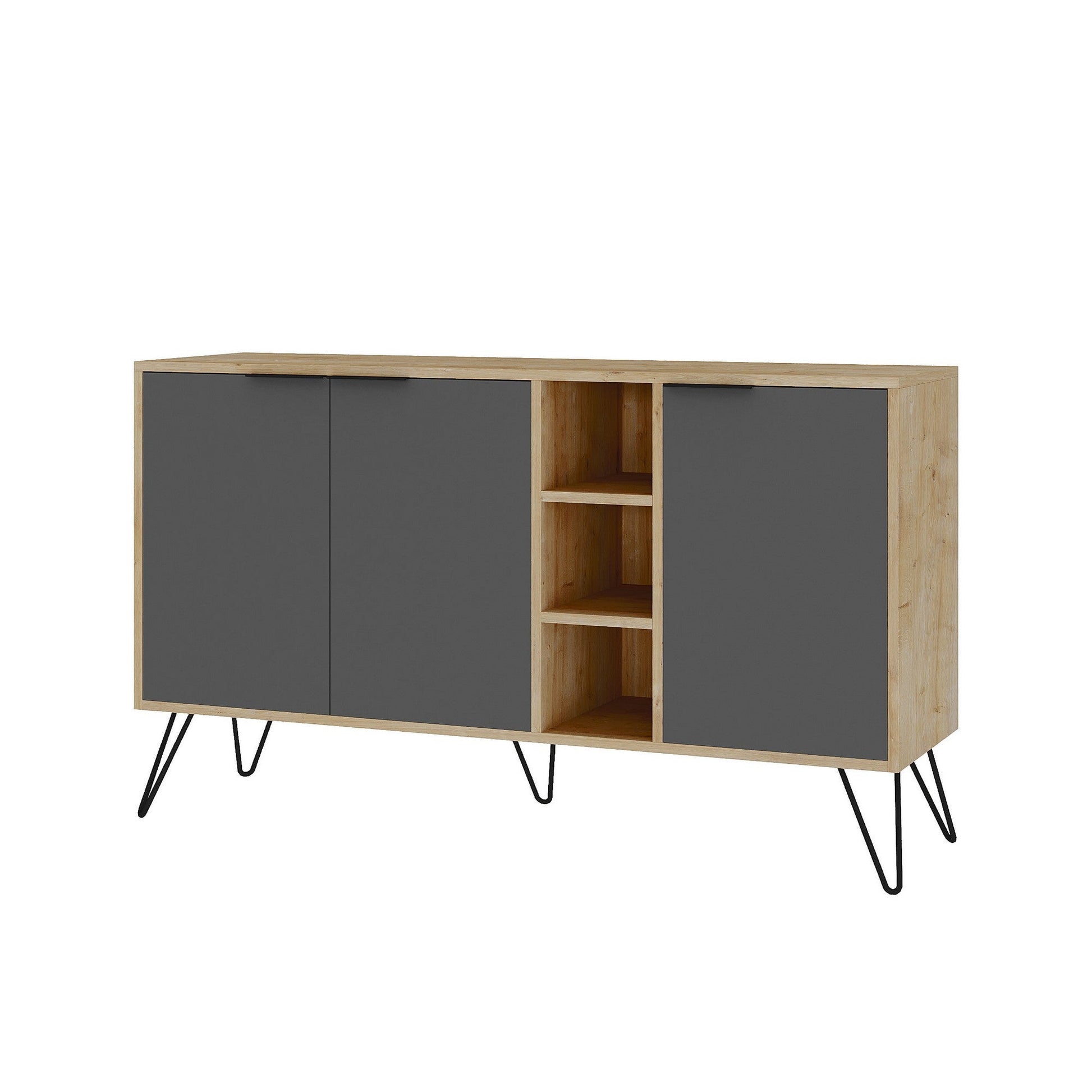 Konzolni stol Clara Console - Oak, Anthracite | AG-vitahome.hr