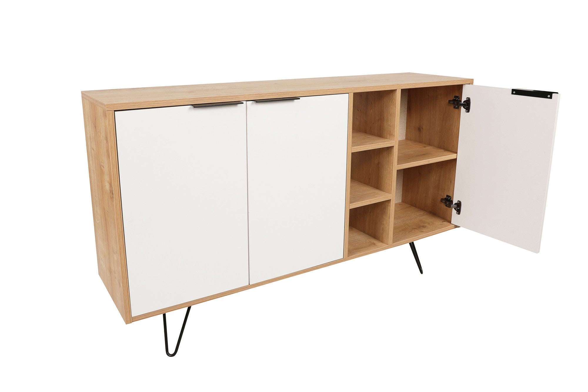 Konzolni stol Clara Console - Oak, White | AG-vitahome.hr