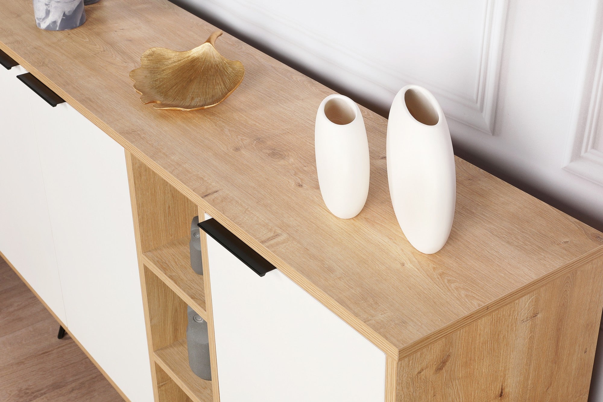 Konzolni stol Clara Console - Oak, White | AG-vitahome.hr