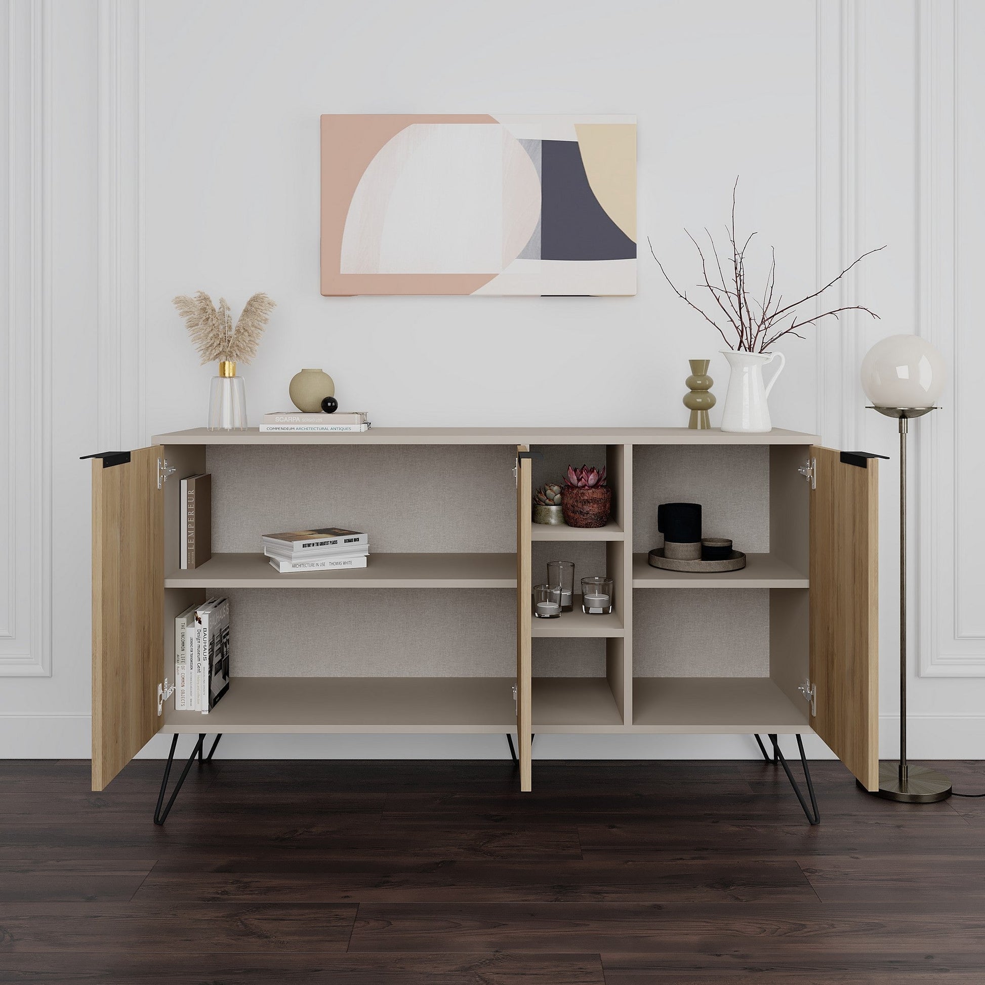Konzolni stol Clara - Sandstone, Oak | AG-vitahome.hr