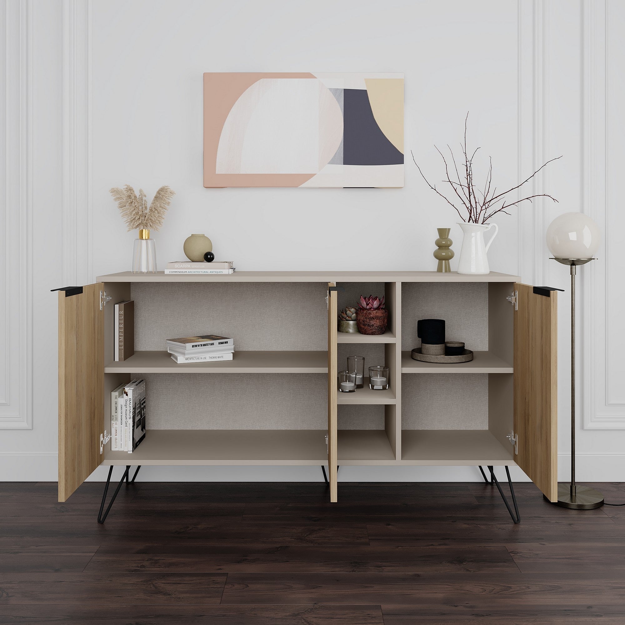 Konzolni stol Clara - Sandstone, Oak | AG-vitahome.hr