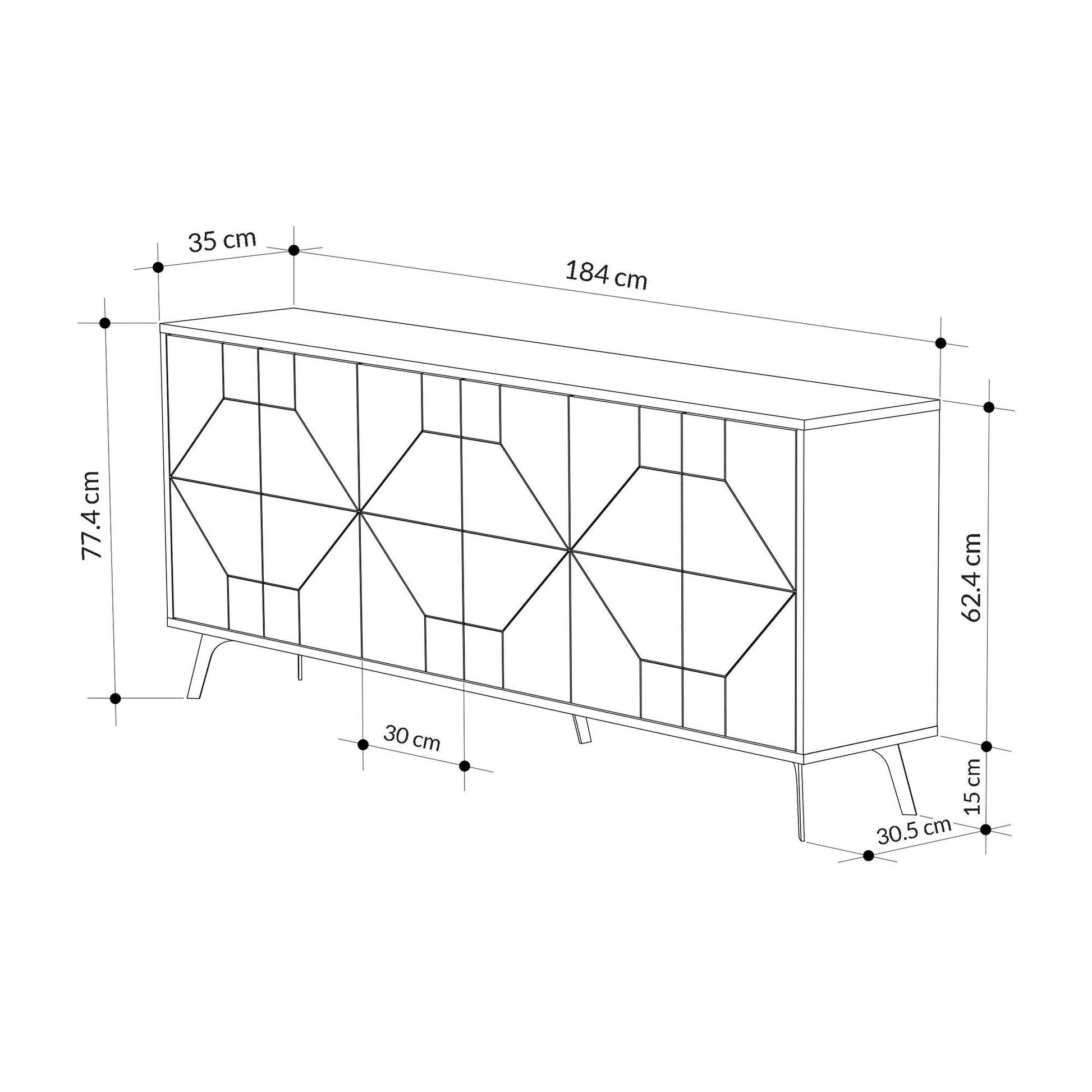 Konzolni stol Dune - Anthracite | AG-vitahome.hr