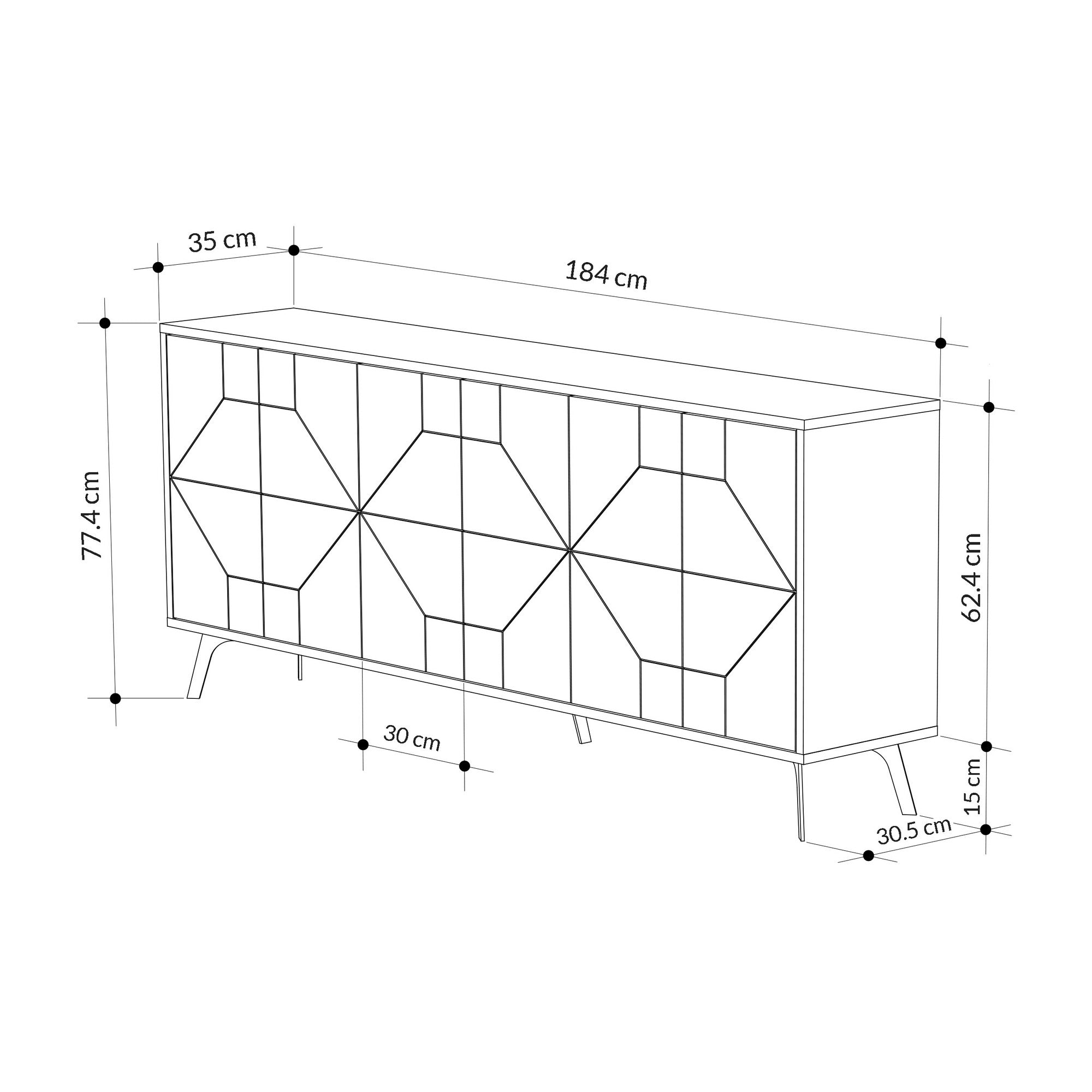 Konzolni stol Dune - Anthracite | AG-vitahome.hr