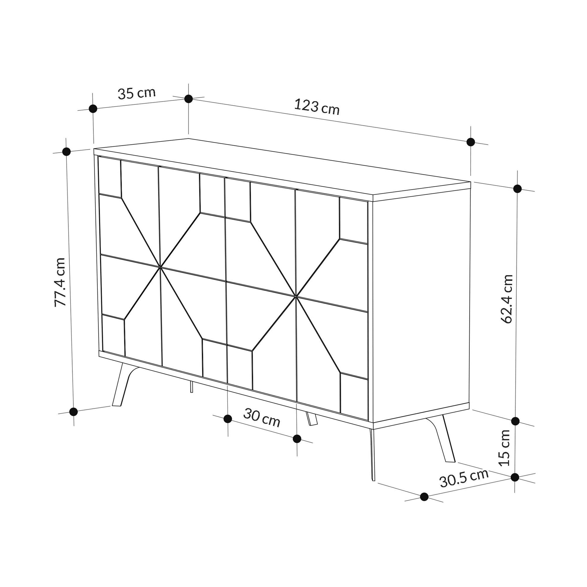 Konzolni stol Dune - Oak | AG-vitahome.hr