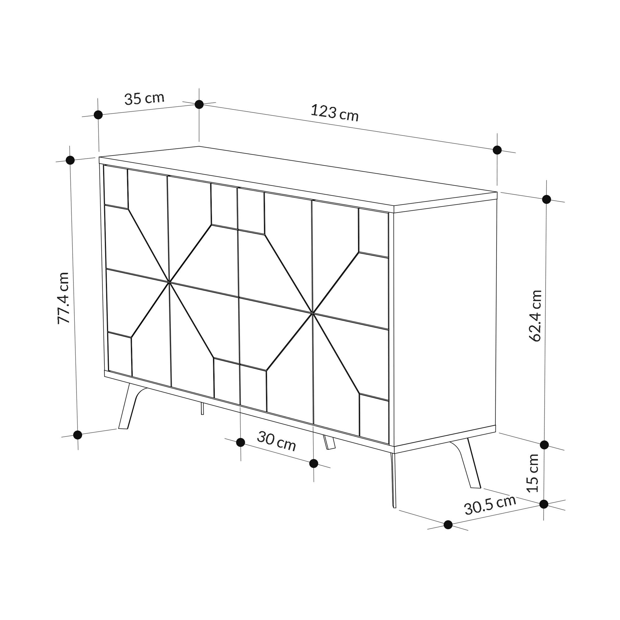 Konzolni stol Dune - Oak | AG-vitahome.hr