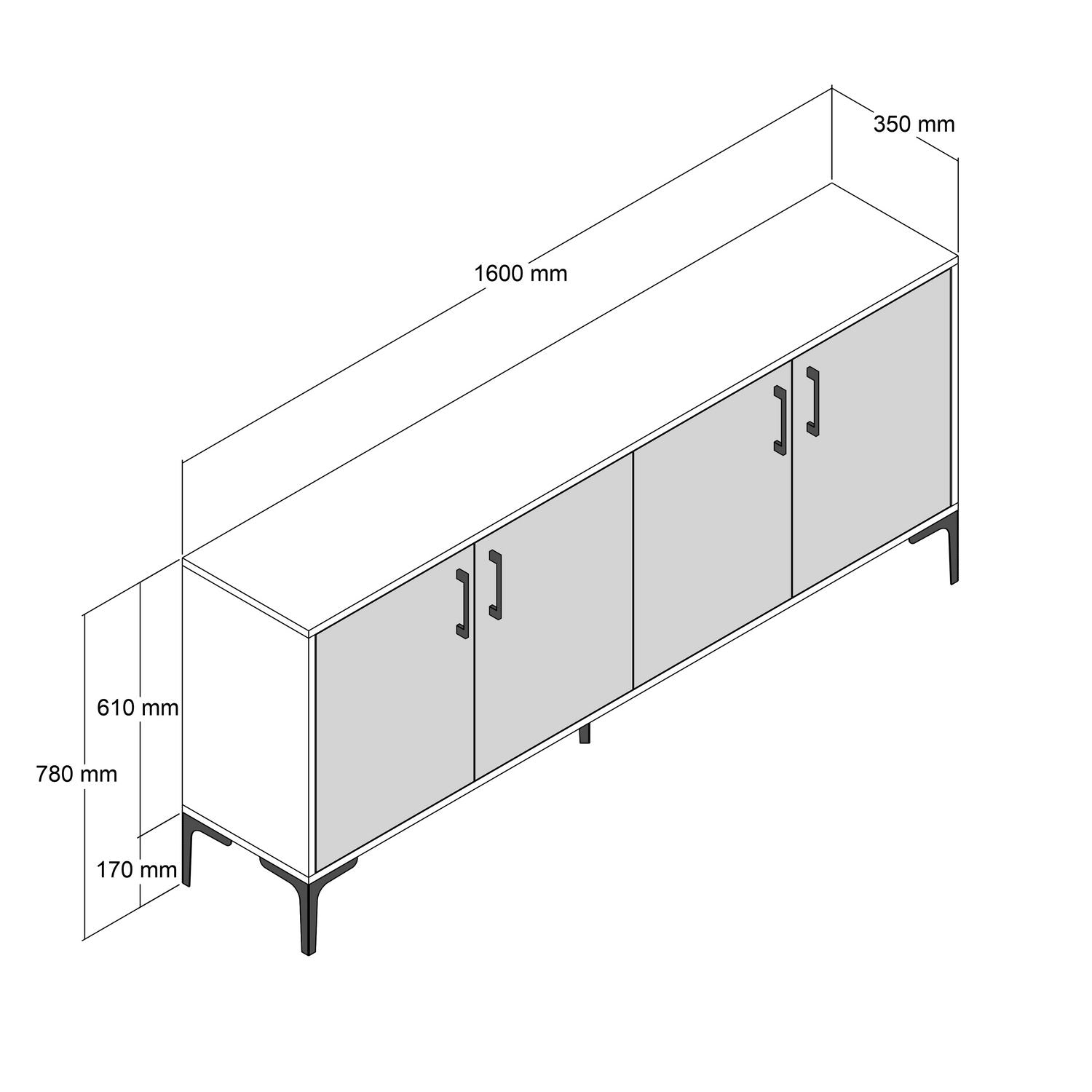 Konzolni stol Kiev 160 - Walnut | AG-vitahome.hr