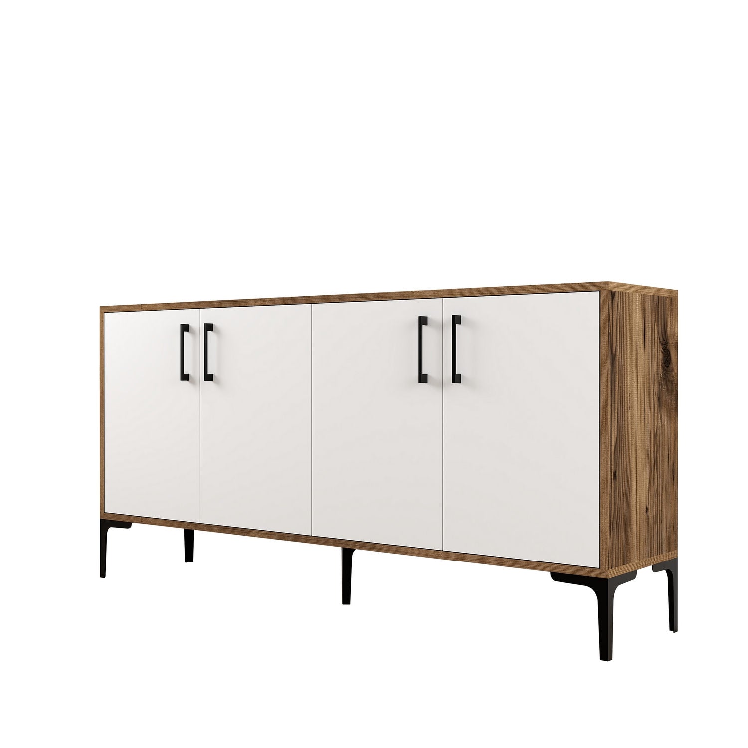 Konzolni stol Kiev 160 - Walnut, White | AG-vitahome.hr