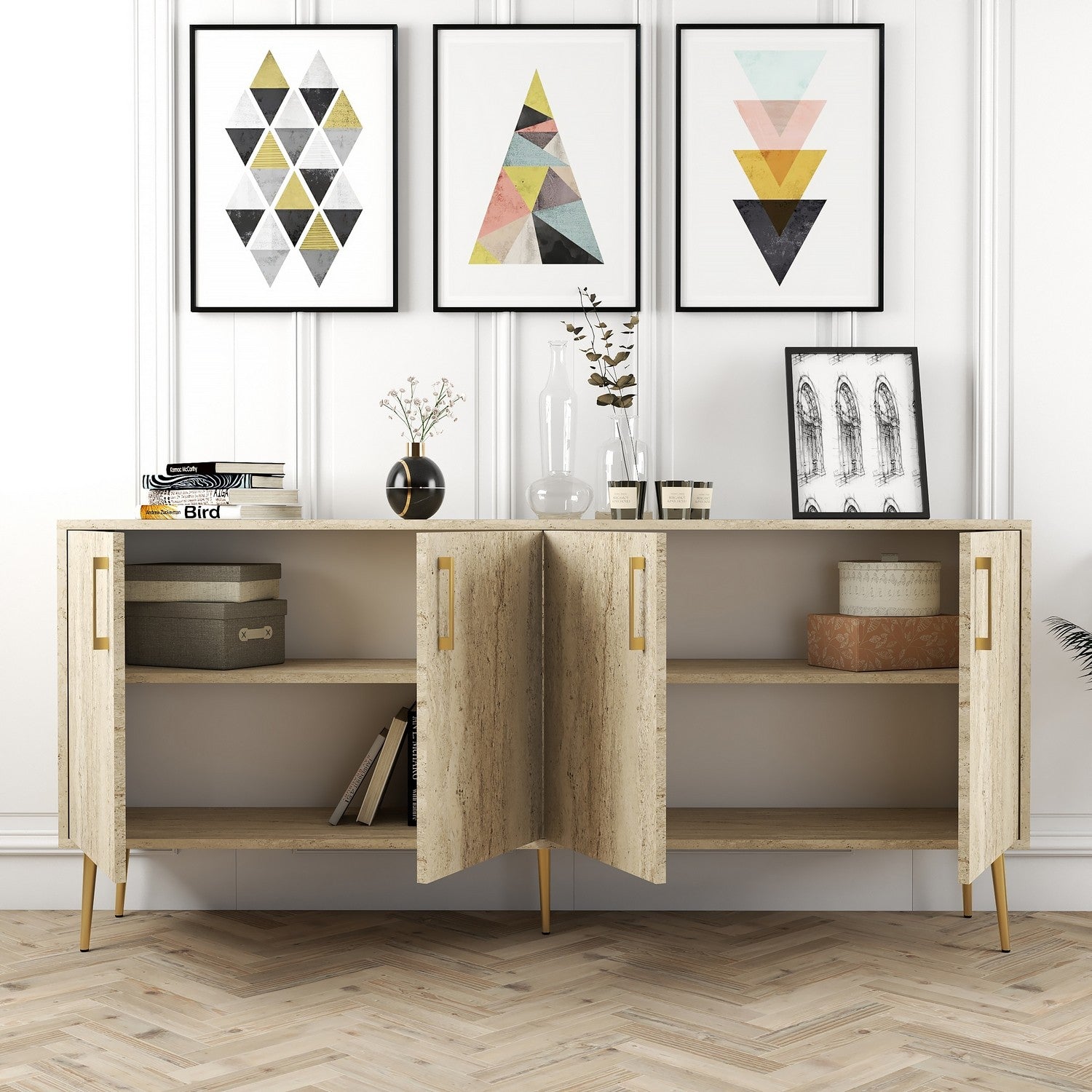 Konzolni stol Kiev - Travertine | AG-vitahome.hr