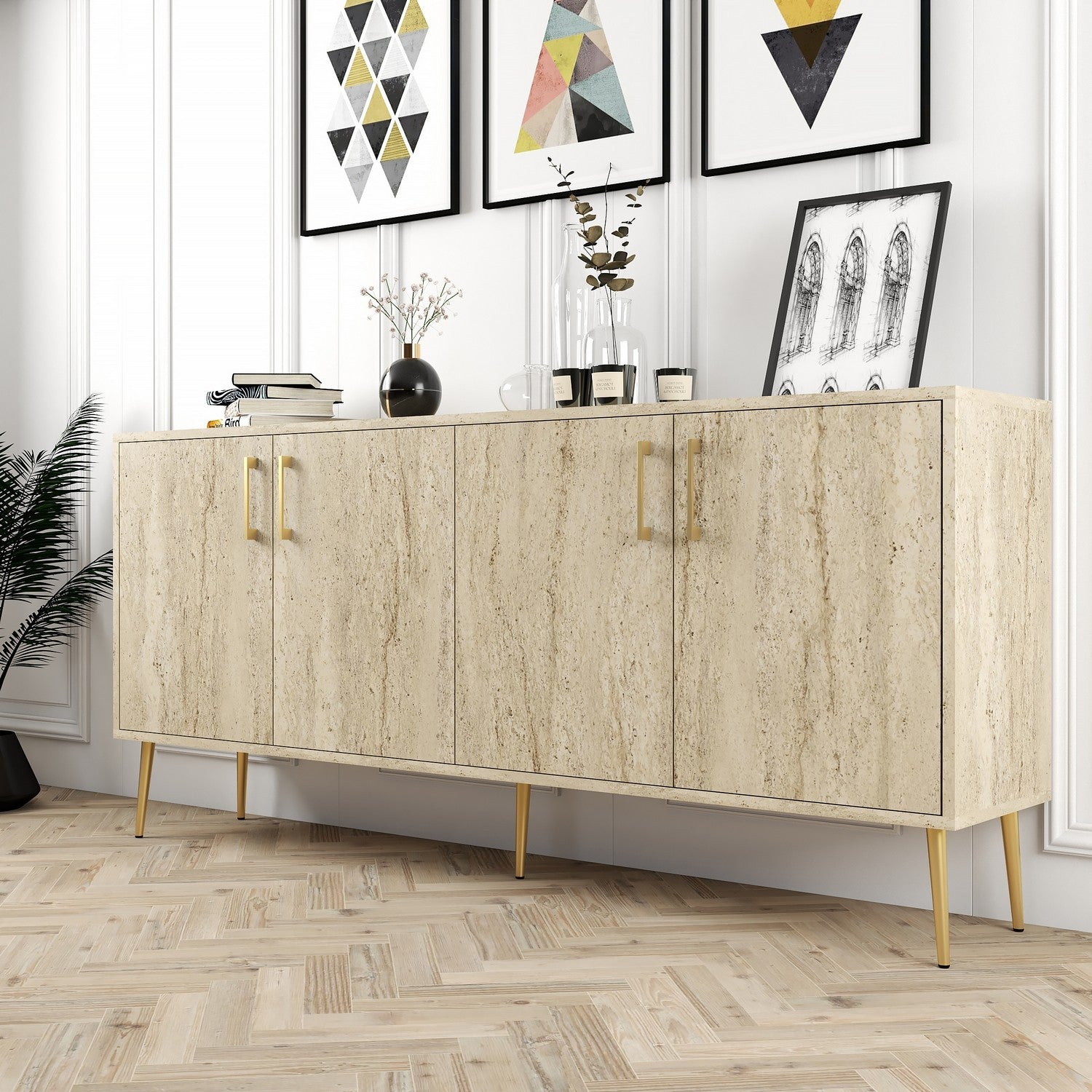 Konzolni stol Kiev - Travertine | AG-vitahome.hr