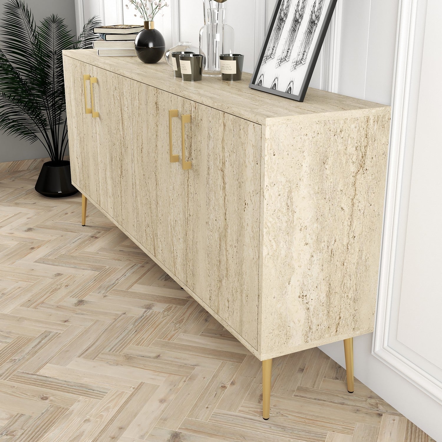 Konzolni stol Kiev - Travertine | AG-vitahome.hr