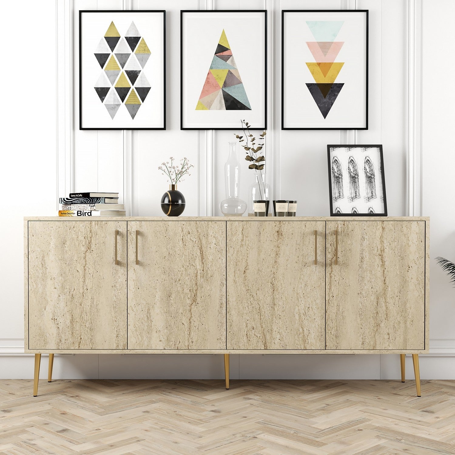 Konzolni stol Kiev - Travertine | AG-vitahome.hr