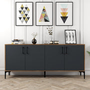 Konzolni stol Kiev - Walnut, Anthracite | AG-vitahome.hr