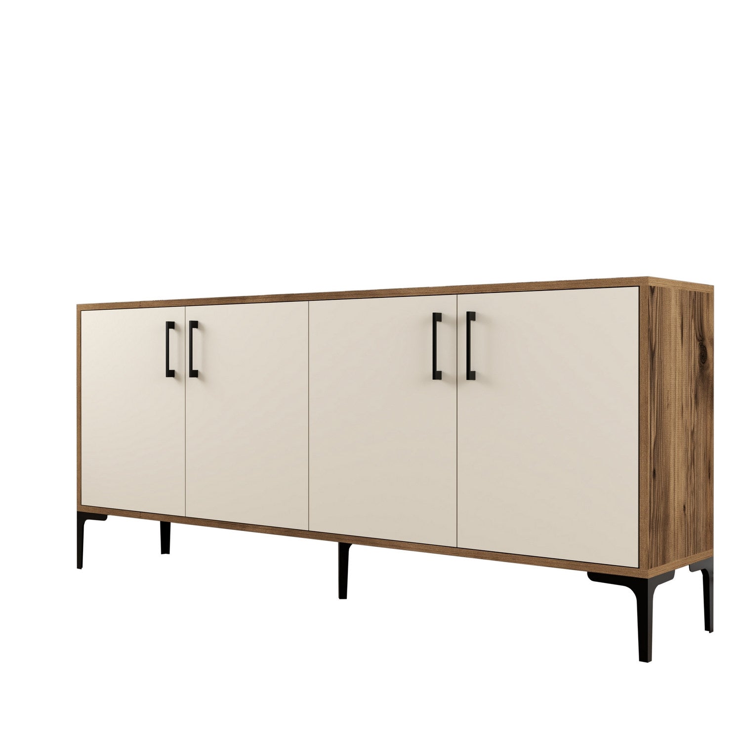 Konzolni stol Kiev - Walnut, Cream | AG-vitahome.hr