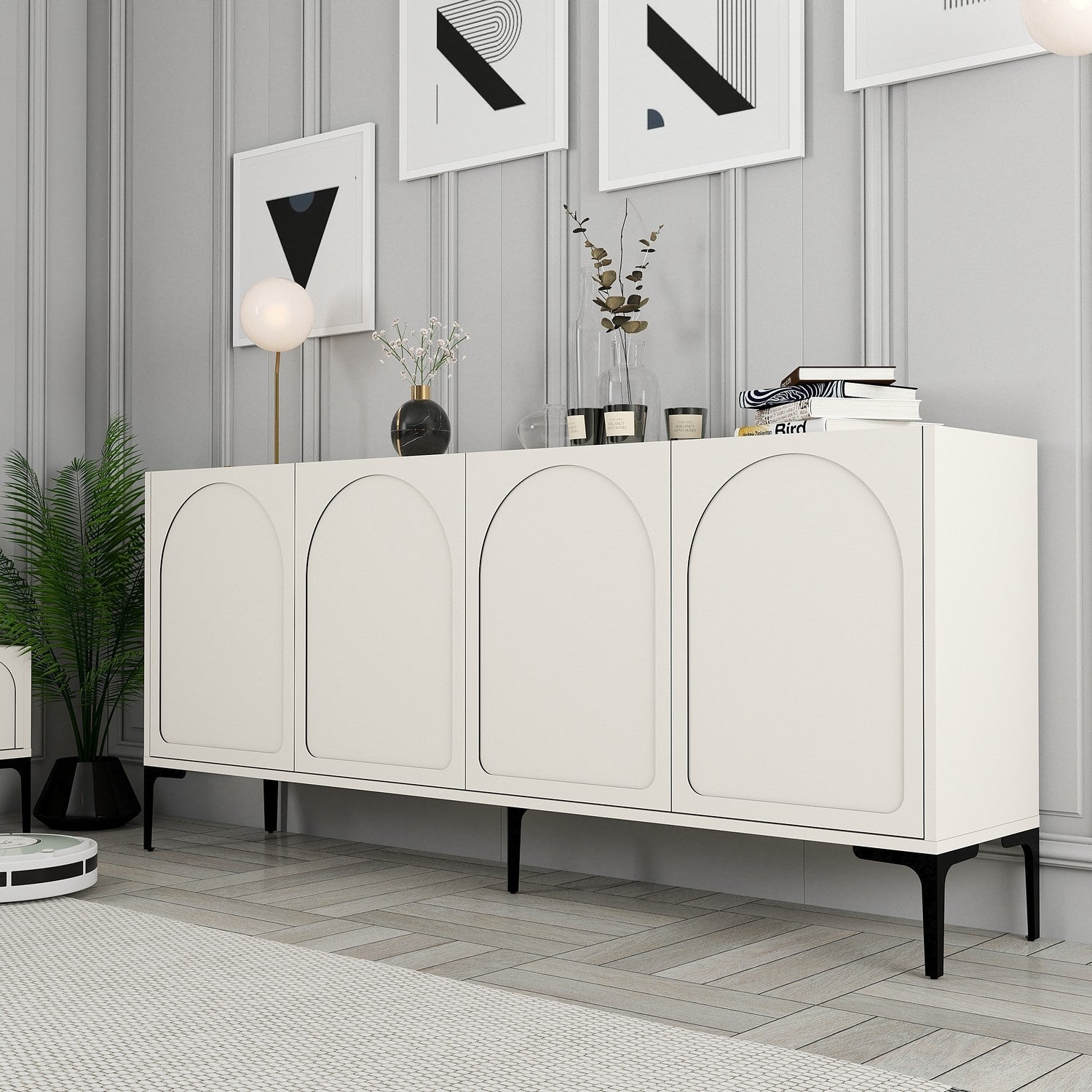 Konzolni stol Lyon 79 - Cream, Black | AG-vitahome.hr