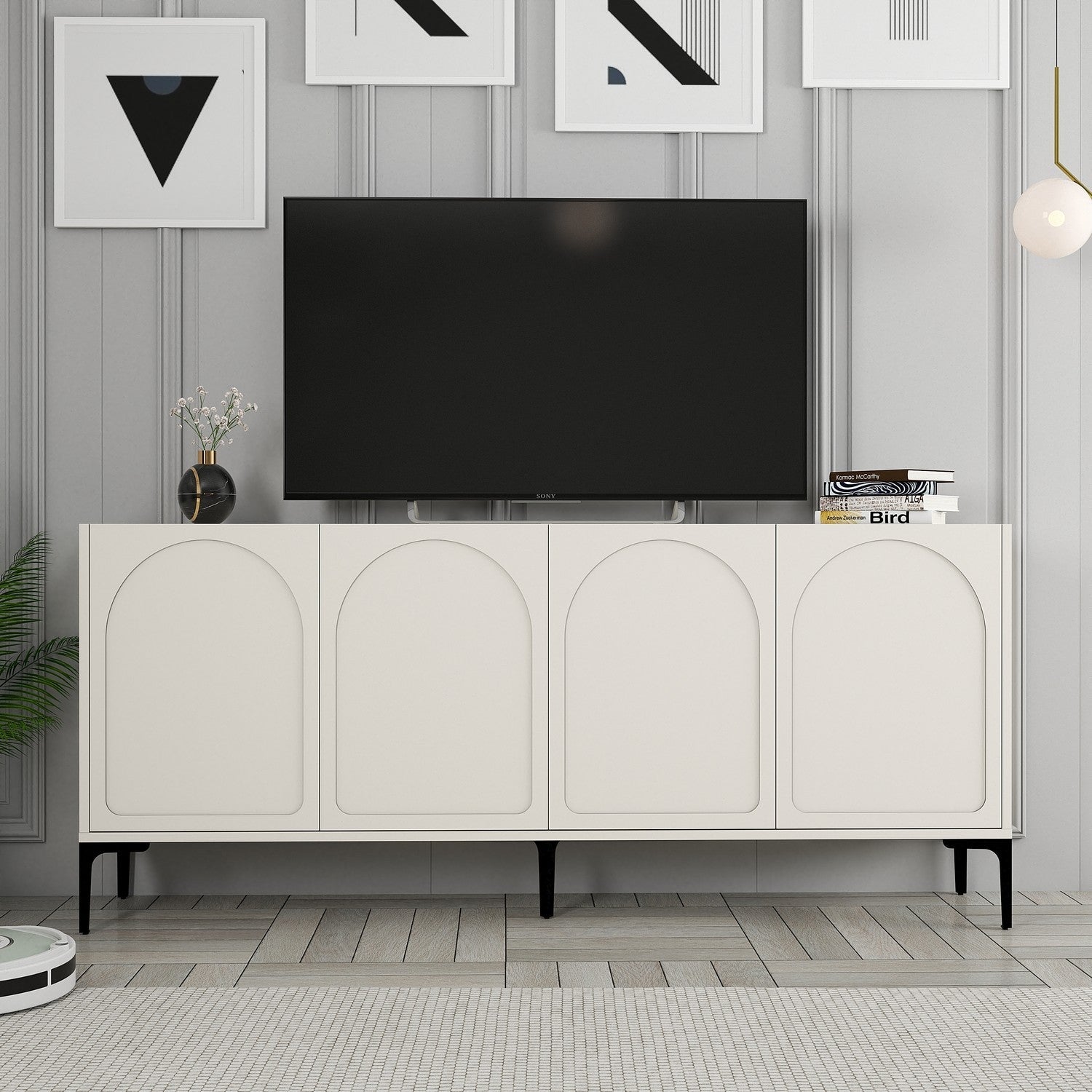 Konzolni stol Lyon 79 - Cream, Black | AG-vitahome.hr