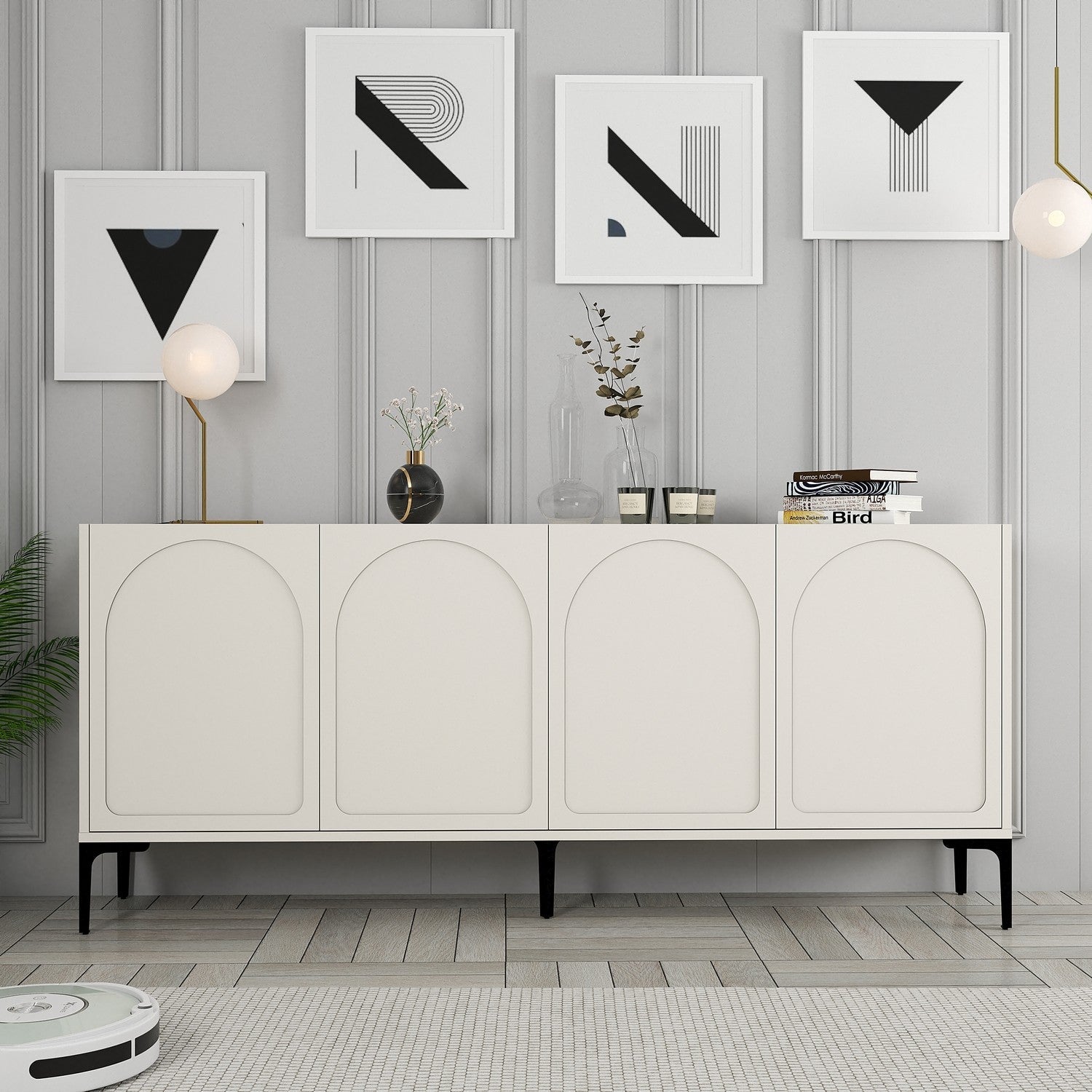Konzolni stol Lyon 79 - Cream, Black | AG-vitahome.hr