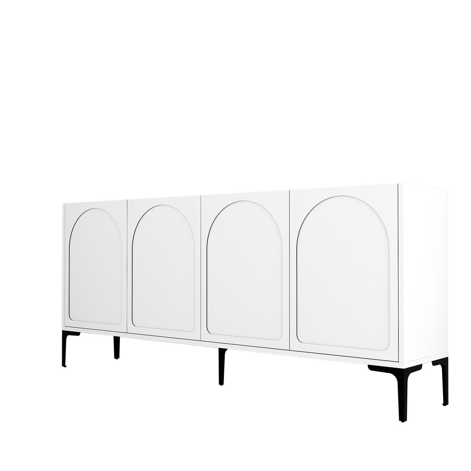 Konzolni stol Lyon 79 - White, Black | AG-vitahome.hr