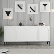 Konzolni stol Lyon 79 - White, Black | AG-vitahome.hr
