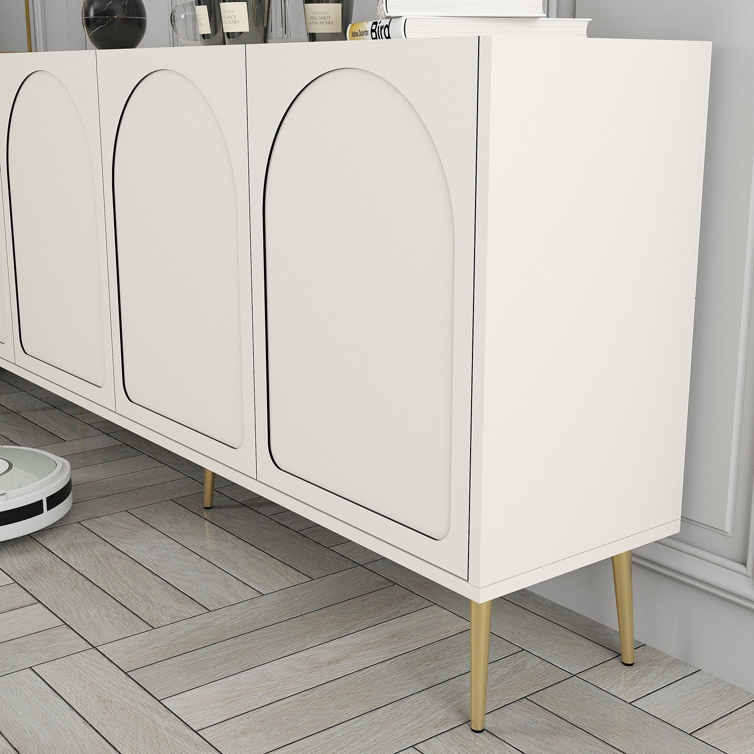Konzolni stol Lyon 80 - Cream, Gold | AG-vitahome.hr