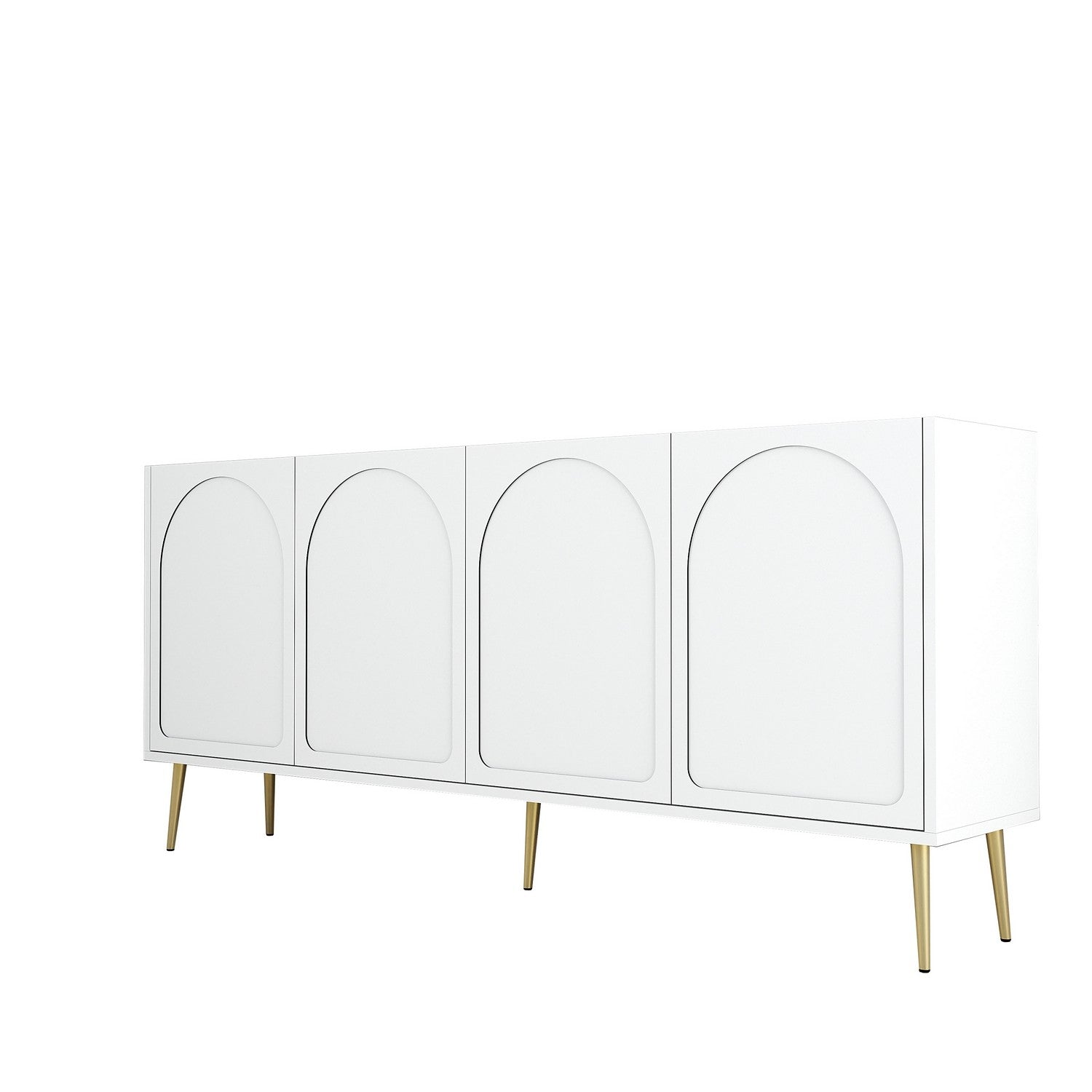 Konzolni stol Lyon 80 - White, Gold | AG-vitahome.hr