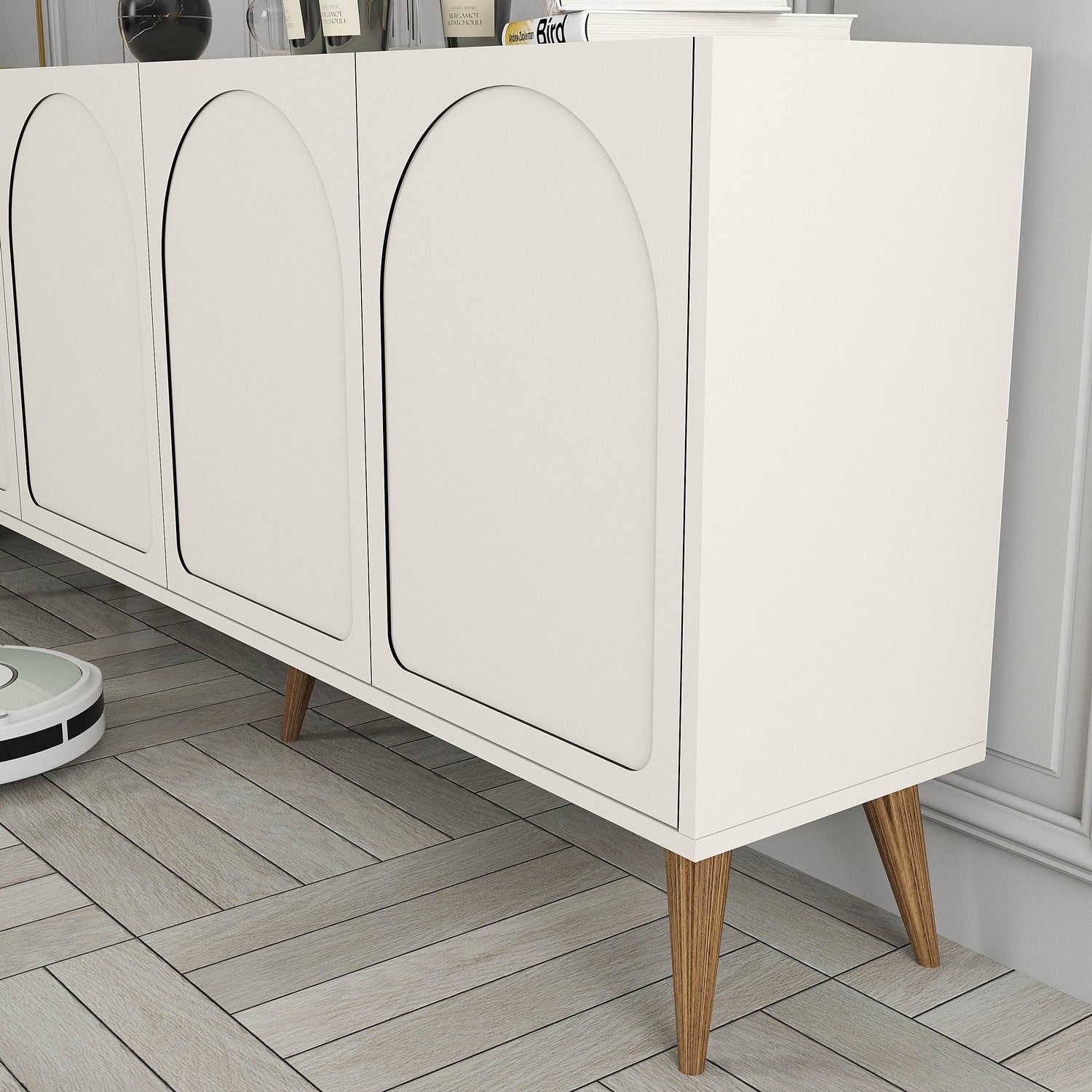 Konzolni stol Lyon 81 - Cream, Walnut | AG-vitahome.hr