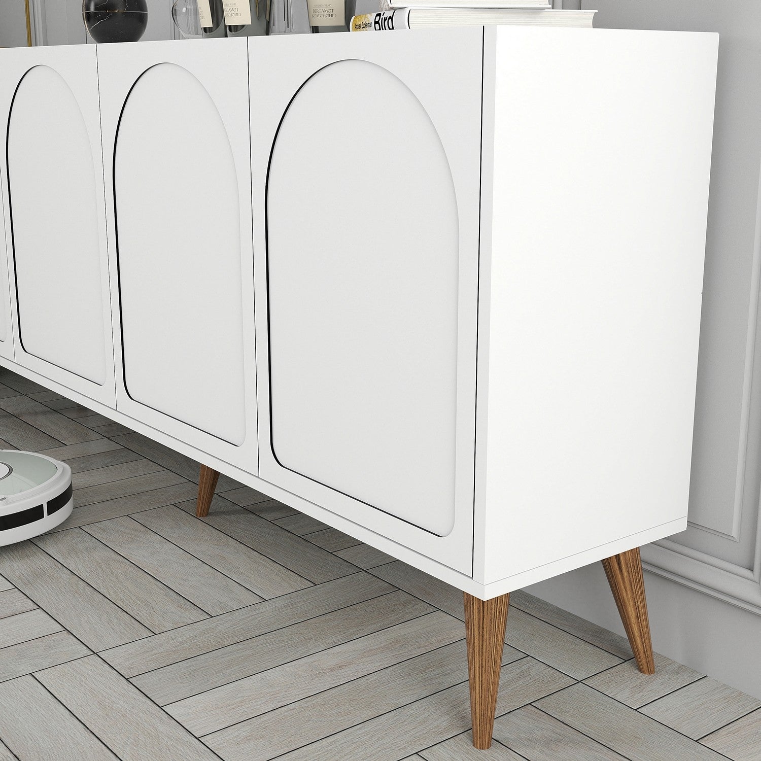 Konzolni stol Lyon 81 - White, Walnut | AG-vitahome.hr