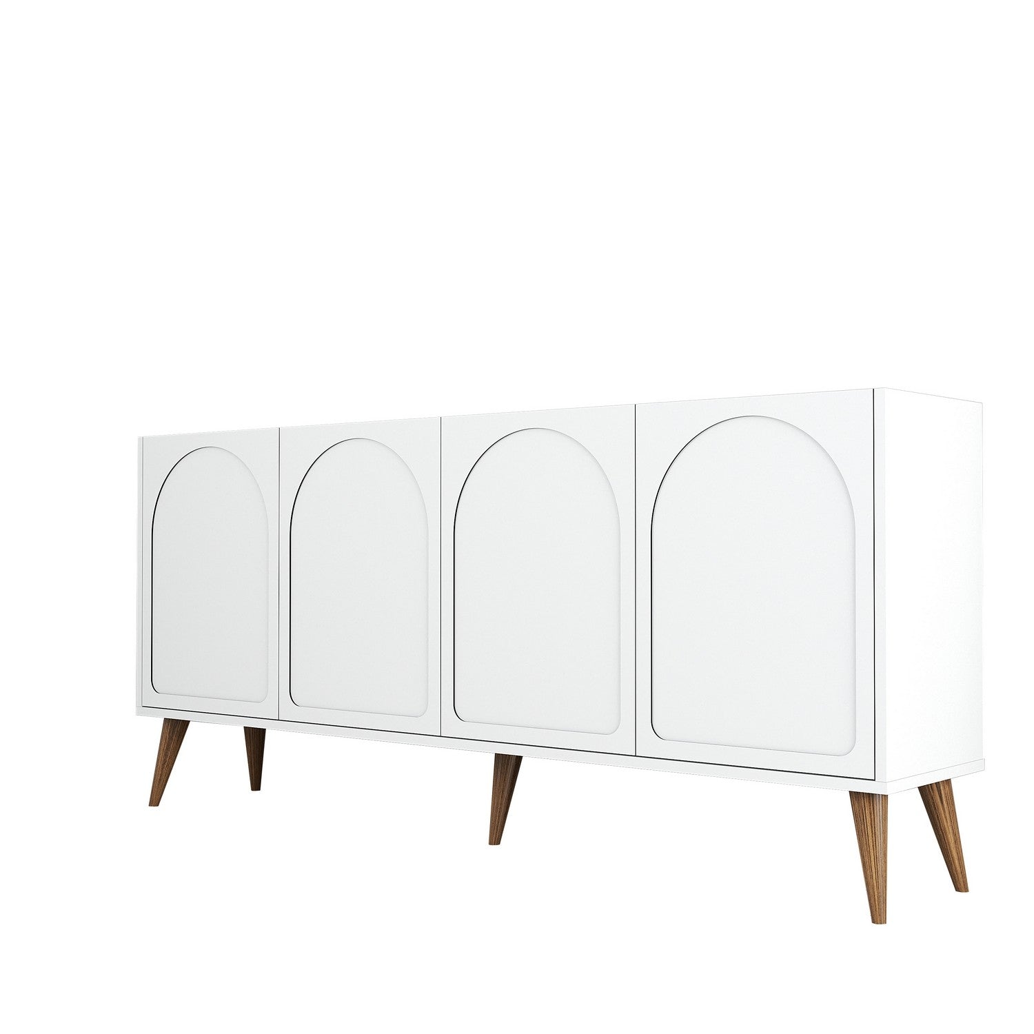Konzolni stol Lyon 81 - White, Walnut | AG-vitahome.hr