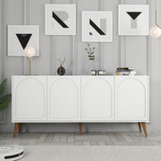 Konzolni stol Lyon 81 - White, Walnut | AG-vitahome.hr