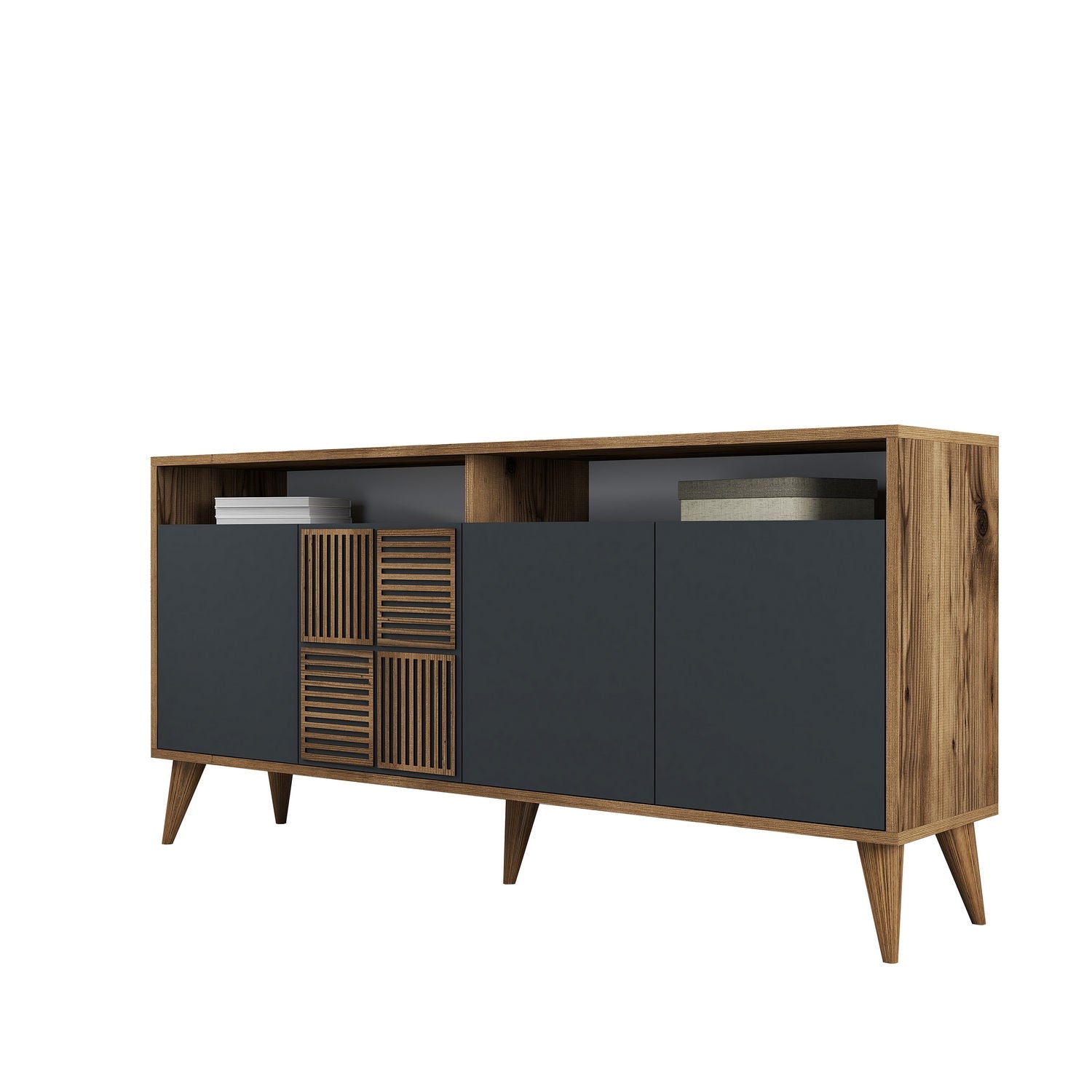 Konzolni stol Milan 160 - Walnut, Anthracite | AG-vitahome.hr