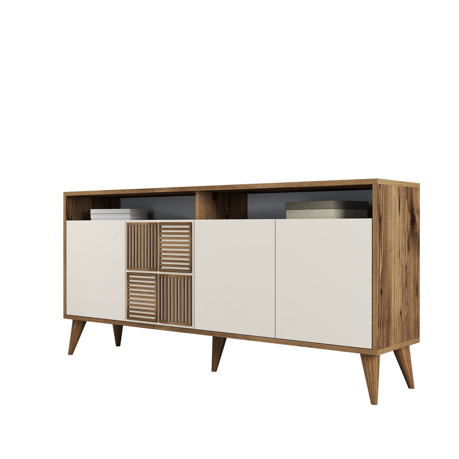 Konzolni stol Milan 160 - Walnut, Cream | AG-vitahome.hr