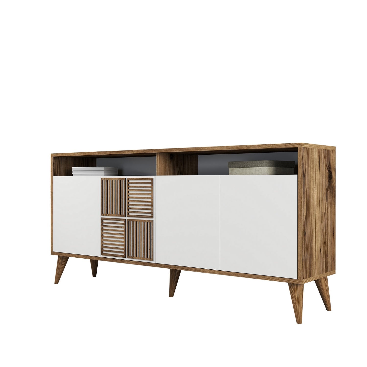 Konzolni stol Milan 160 - Walnut, White | AG-vitahome.hr