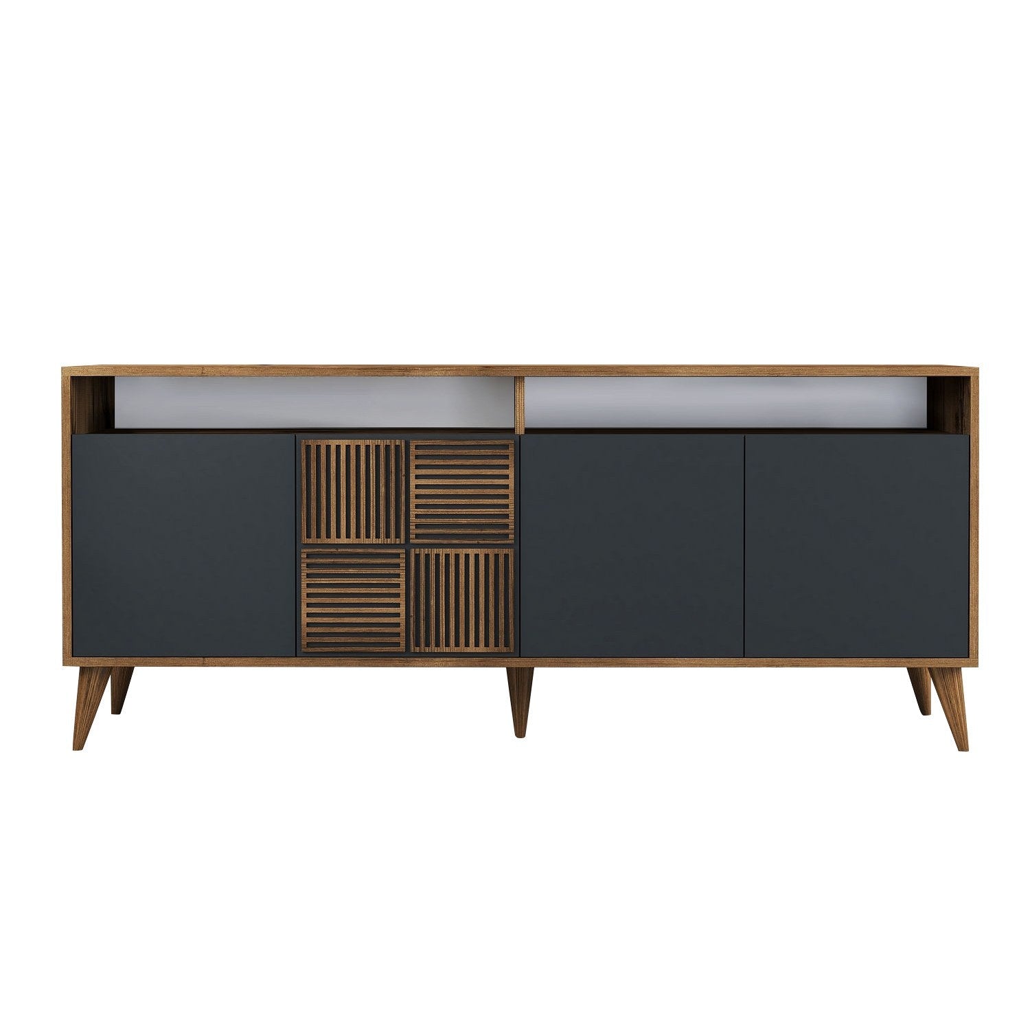 Konzolni stol Milan - Walnut, Anthracite | AG-vitahome.hr