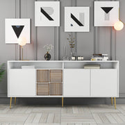 Konzolni stol Milan - White, Gold | AG-vitahome.hr