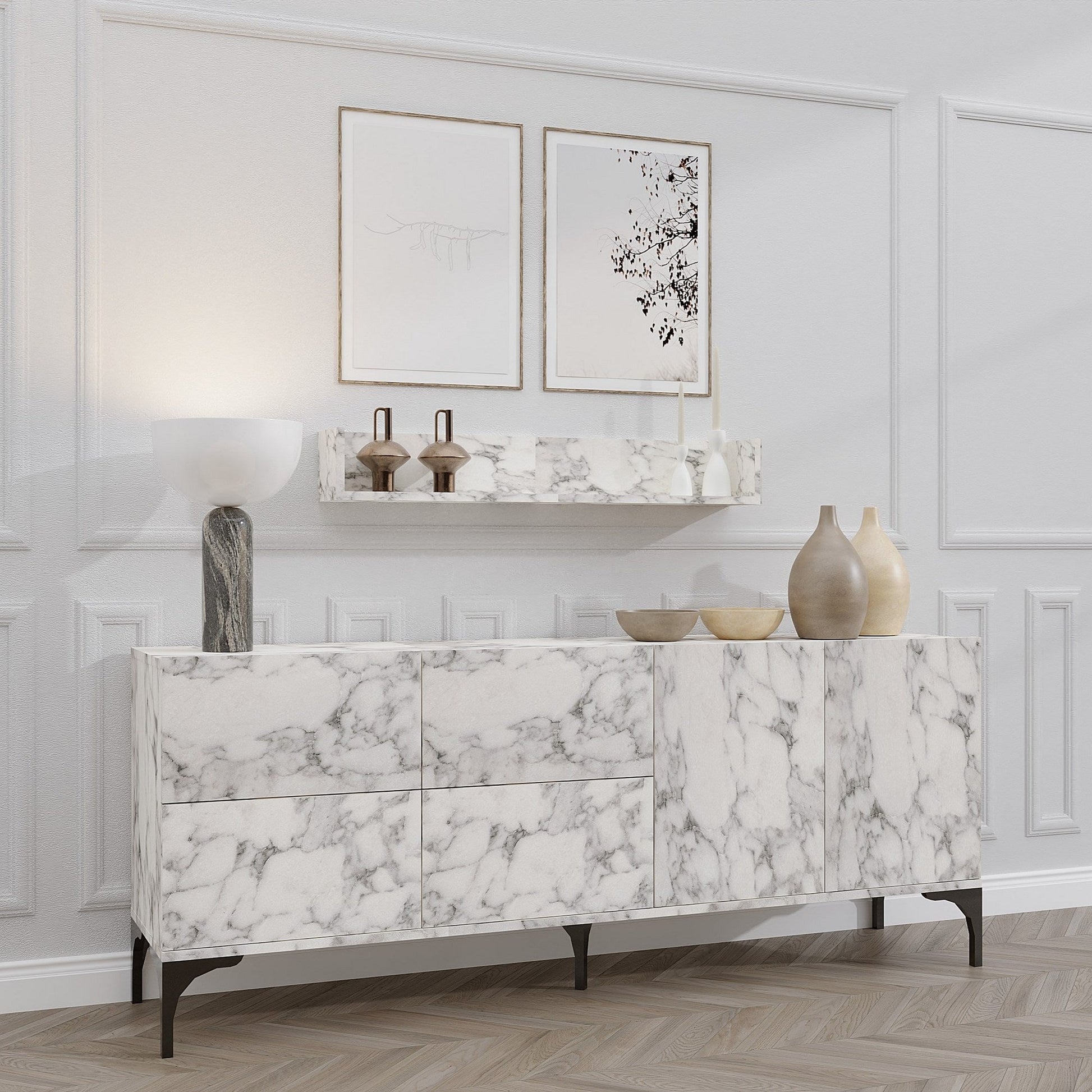 Konzolni stol Stella - Carrara Marble | AG-vitahome.hr