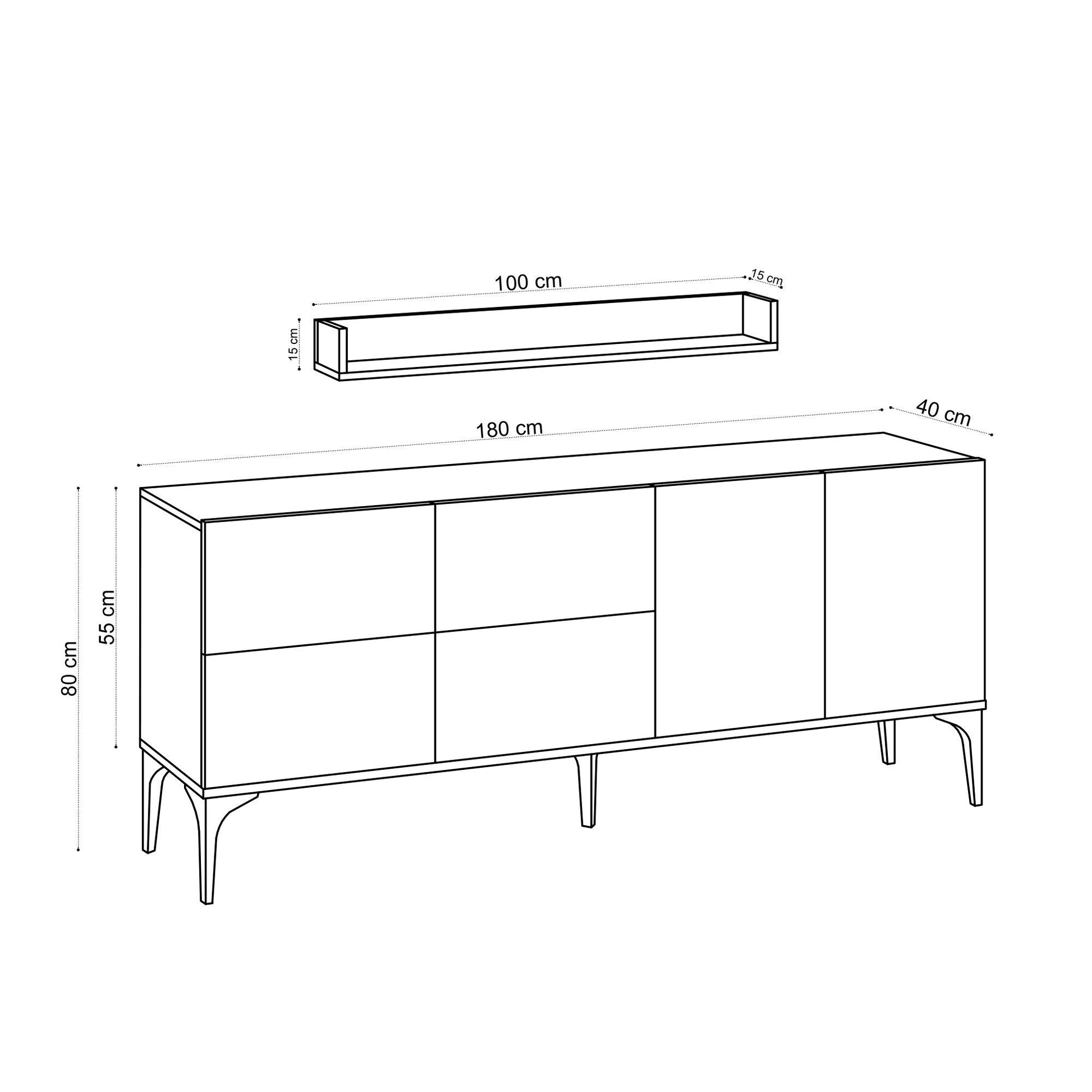 Konzolni stol Stella - Carrara Marble | AG-vitahome.hr