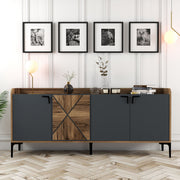 Konzolni stol Venedik - Walnut, Anthracite | AG-vitahome.hr