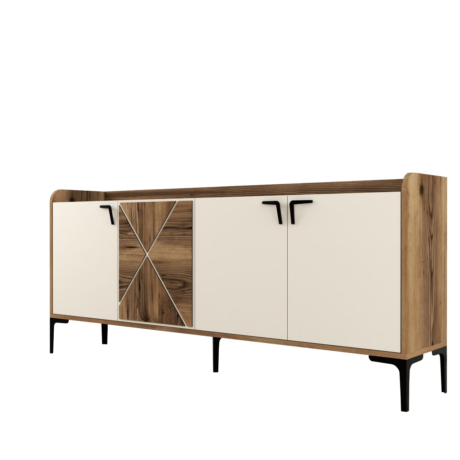Konzolni stol Venedik - Walnut, Cream | AG-vitahome.hr