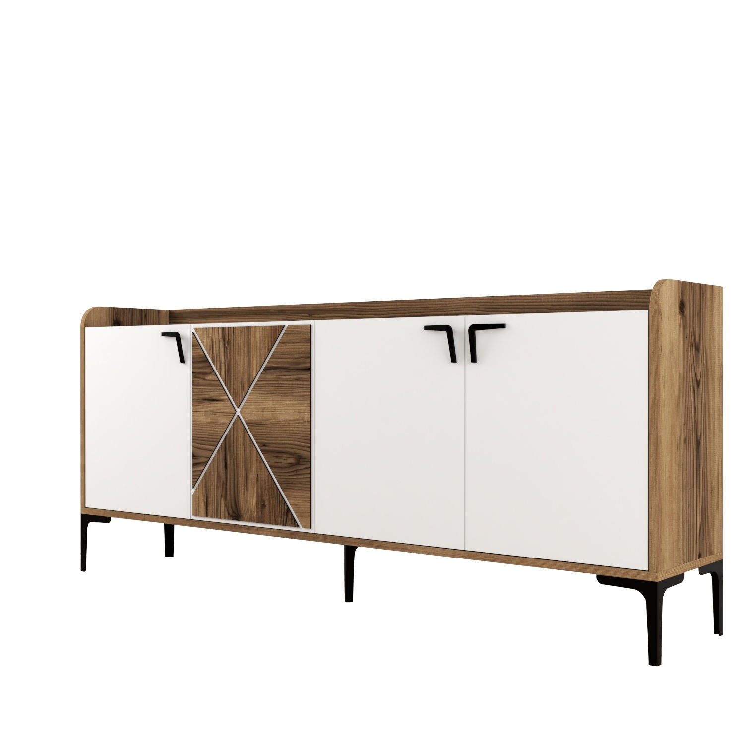 Konzolni stol Venedik - Walnut, White | AG-vitahome.hr