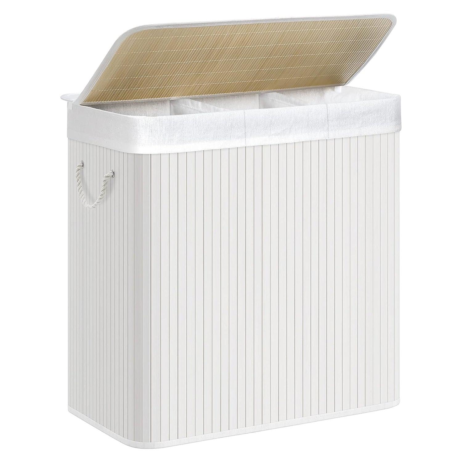 Košara za rublje 150L, 60 x 61,5 x 40 cm, bijela | SONGMICS-vitahome.hr