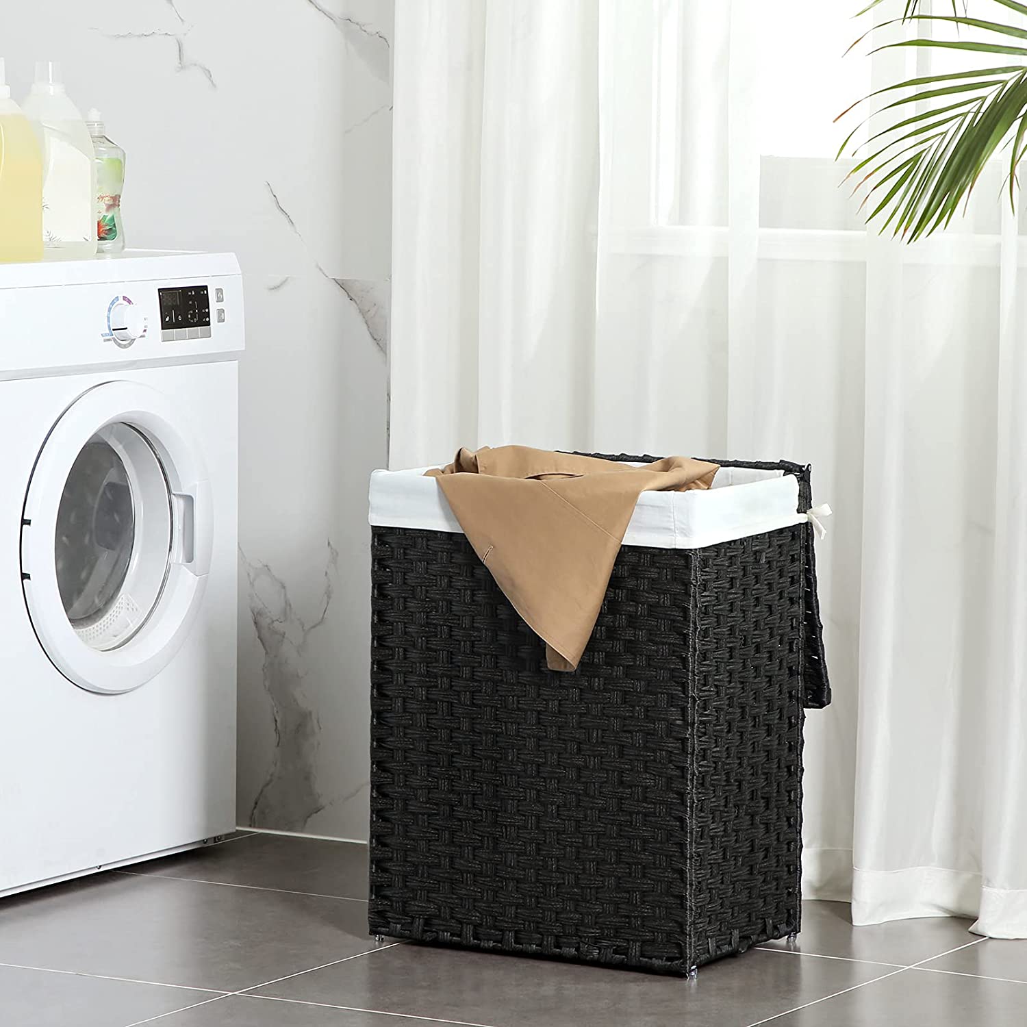 Košara za rublje 90L, košara za odjeću s poklopcem i ručkom | SONGMICS-vitahome.hr