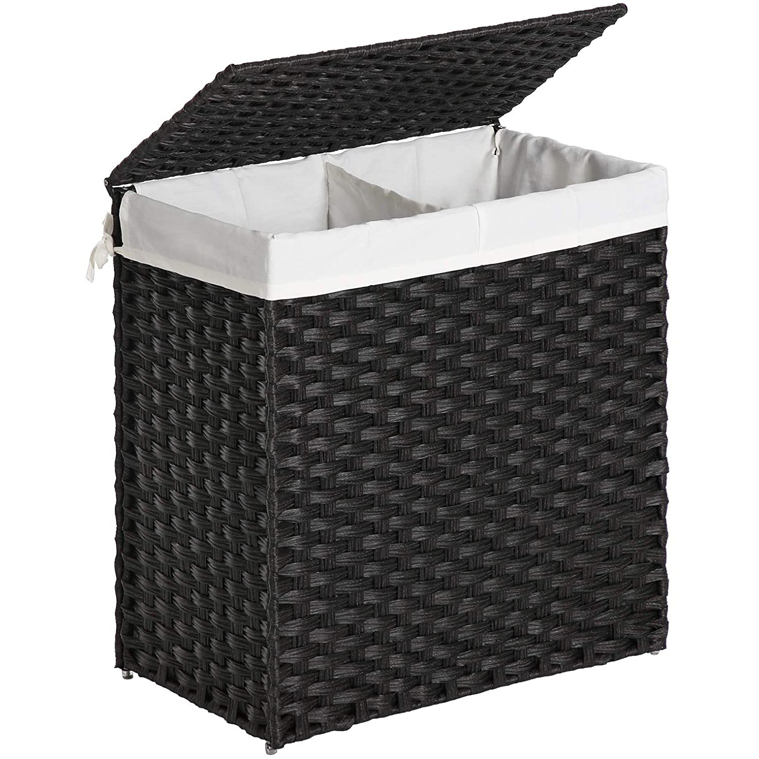Košara za rublje, crna košara za rublje 110 litara | SONGMICS-vitahome.hr