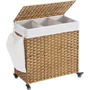 Košara za rublje s 3 odjeljka 140L | SONGMICS-vitahome.hr