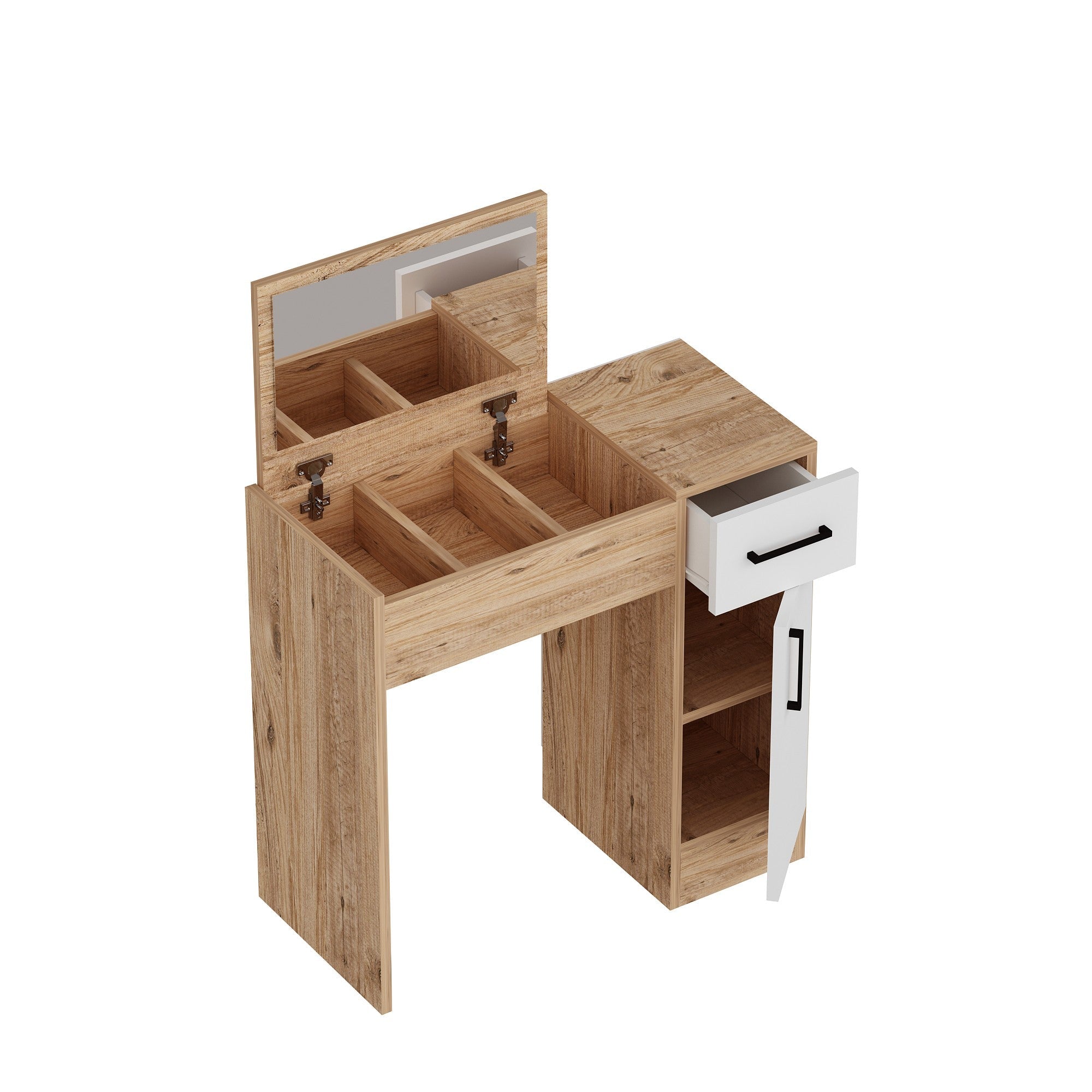 Kozmetički stolić Inci - Atlantic Pine, White | AG-vitahome.hr