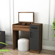 Kozmetički stolić Inci - Light Walnut, Anthracite | AG-vitahome.hr