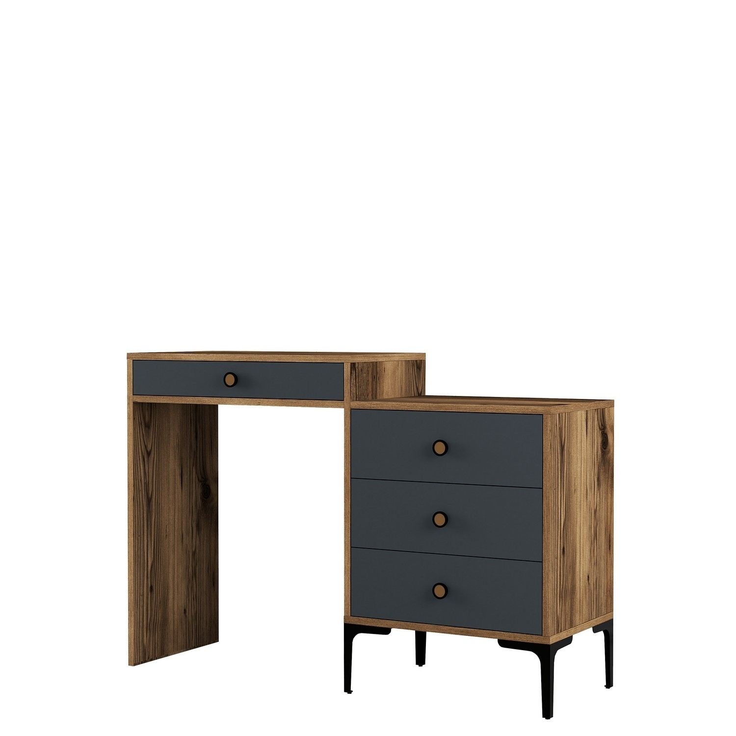 Kozmetički stolić Lizbon 550 - Walnut, Anthracite | AG-vitahome.hr