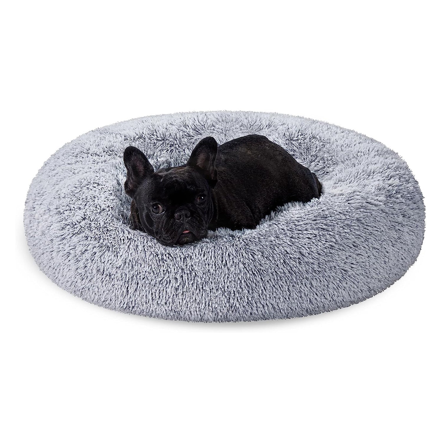 krevet za pse, krevet za mačke, mekana pliš površina, 70 cm, siva | FEANDREA-vitahome.hr
